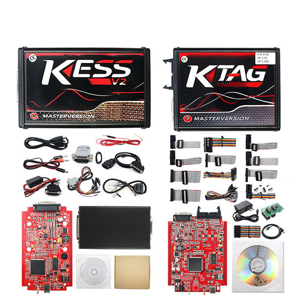 KESS V2 5.017 V2.80 EU Red ECM Titanium KTAG V2.25 V7.020 4 LED